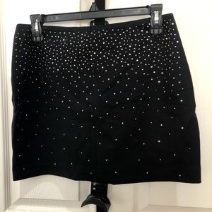 Black rhinestone Express mini skirt